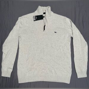 Rodd & Gunn Light Gray Zip-Up Sweater - NWT